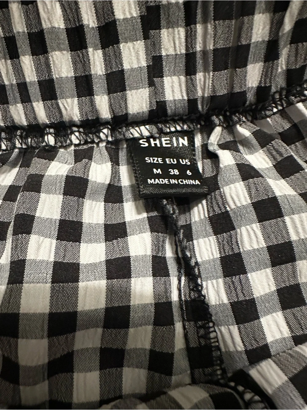 ⭐️ Gingham Elastic-Waist Women’s Shorts bundle- Black, Purple, Blue, pink - Picture 5 of 6